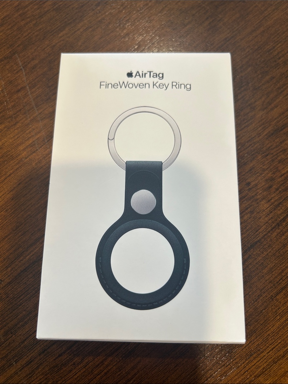 Apple FineWoven AirTag Key Ring - Black